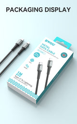 USB-C to Lightning Fast Charging Cable PD 27W Nylon 1M