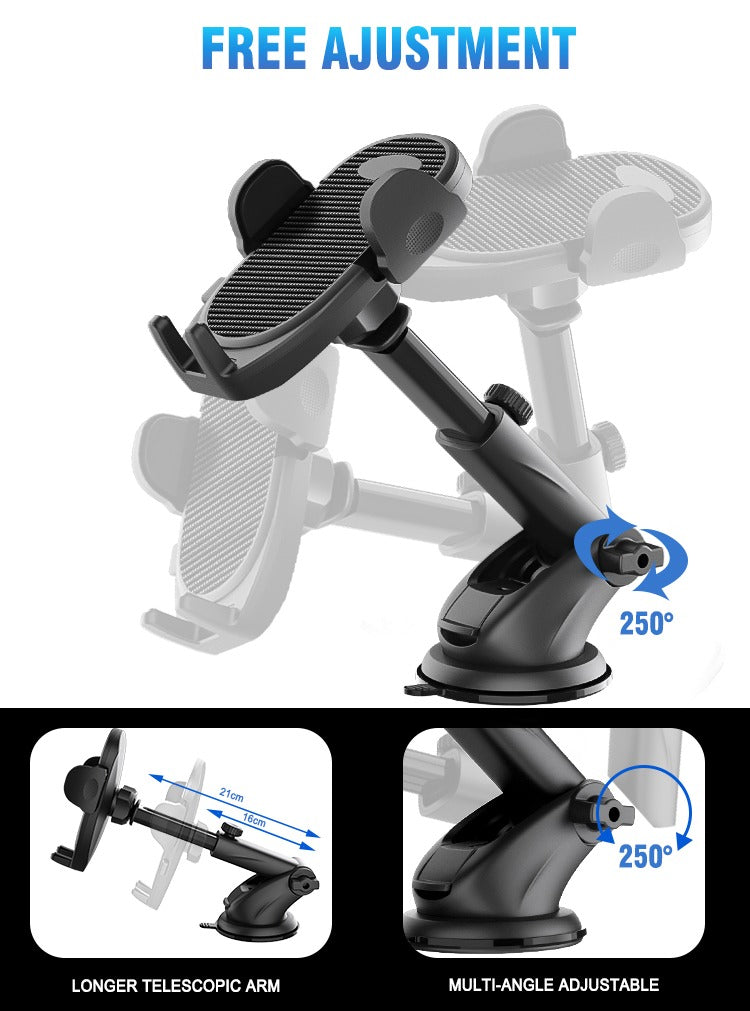 Support de téléphone télescopique polyvalent avec angles réglables